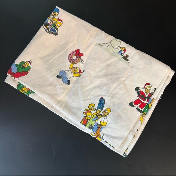 Pottery Barn x Simpsons Christmas Print Pillowcases Pillow Covers Standard NEW